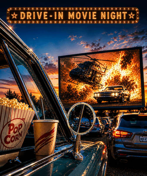 Drive In Movie Night @ Elko - CARS promo