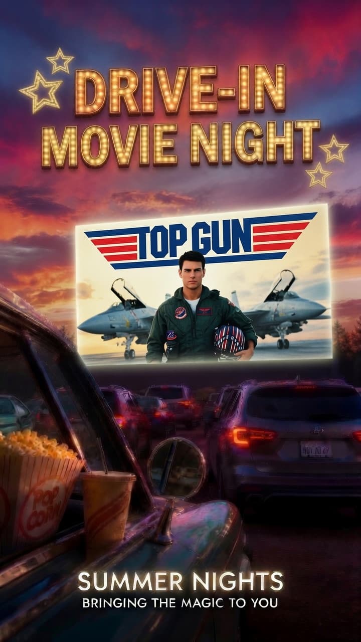 Drive In Movie Night @ Elko - Top Gun 🛩️ promo